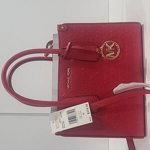 NWT ✅ Michael Kors MAPLE Small Leather Satchel / Crossbody Bag  ✨Brand New